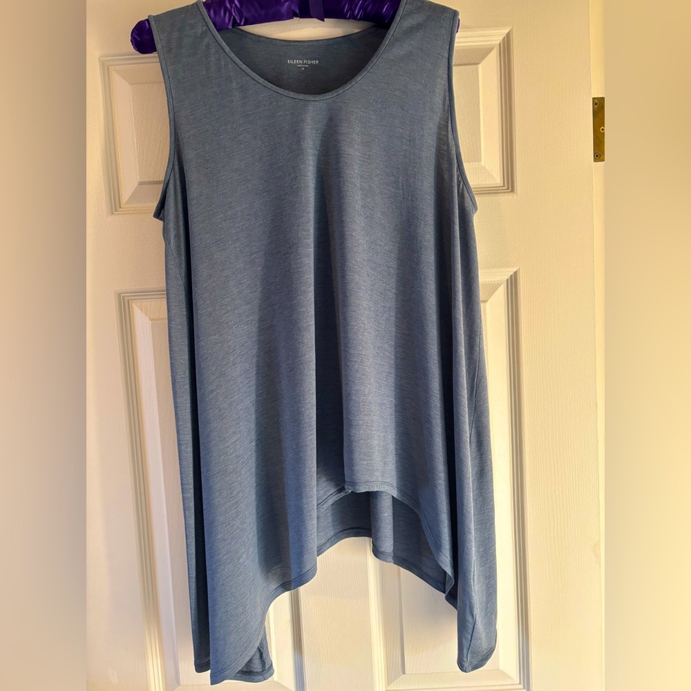 Eileen Fisher silk cotton tunic top